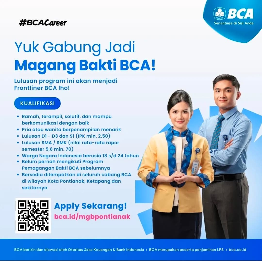 Flyer Customer Service Magang Bakti