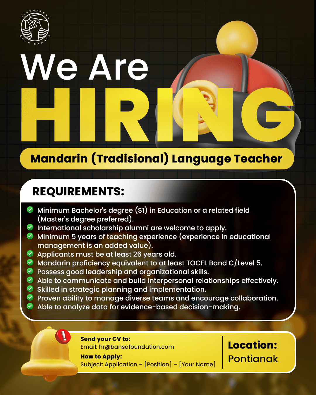 Flyer Mandarin Traditional Language Teacher